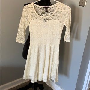 A petite lace dress